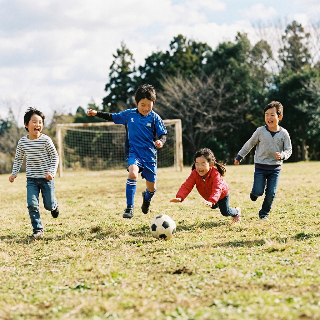 スポーツ事業に取り組む子どもたちのイメージ